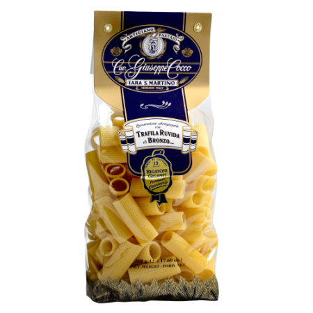 RIGATONI GIGANTI de la Giuseppe Cocco / 500 g - Pasta artizanală numarul UNU în lume!